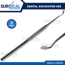 3 Dental Excavator Cleoid/Discoid 92 Surgical Instrument SIngle Ended German Gr