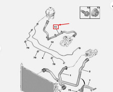 Citroen C4 C5 Aircross Berlingo 1.5 HDI Peugeot Radiateur À Expansion Tank Tuyau