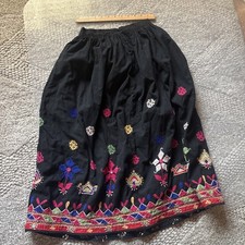 Indian vintage 1970s Small All Cotton skirt