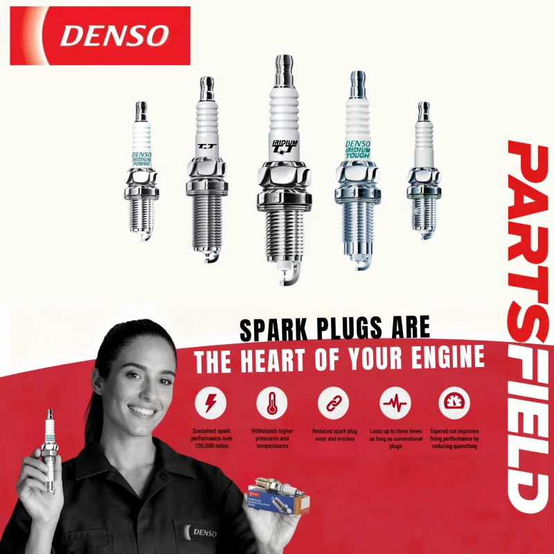 Ignition Coil&Denso Spark Plug Set For 1.8L 4cyl Mercedes Benz C-Class 02-08 - image 3 of 4