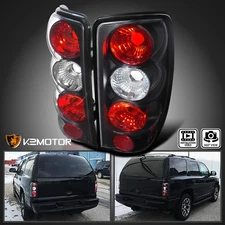 Black Fits 2000-2006 Chevy Suburban Tahoe GMC Yukon XL Tail Lights Brake Lamps