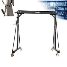 Portable Mobile Gantry Crane Small Gantry Frame 94.5in-141.7in Rated Load 1T