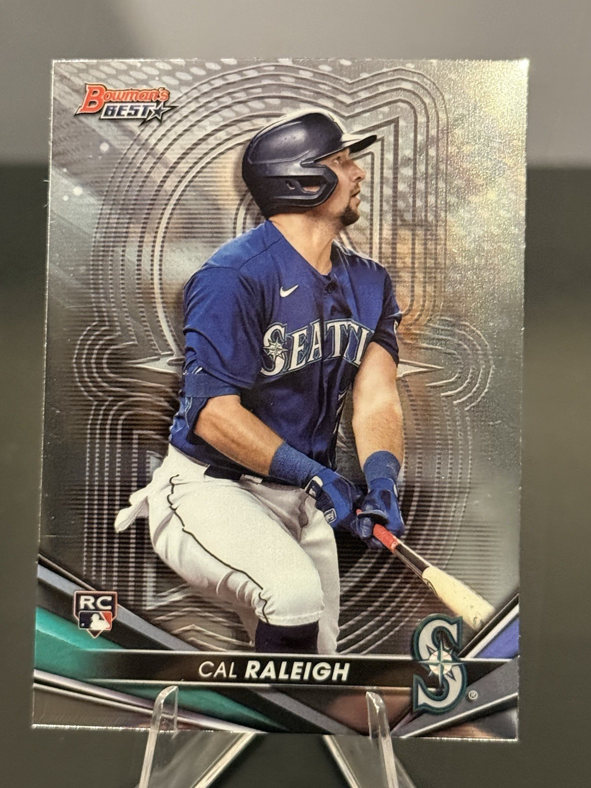 2022 Bowman's Best - Cal Raleigh #6 Rookie Seattle Mariners 🔥