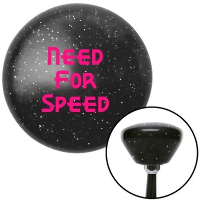 Pink Need For Speed Black Retro Metal Flake Shift Knob w/ M16x1.5 Insert Auto