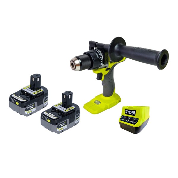 Ryobi RPD18BL2-0 Akku Schlagbohrschrauber 18V 95 Nm + 2X Akku 5,0 Ah + LadegeräT-image