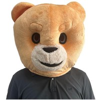 Tiermaske KostüM TierhüTe PlüSch Teddy Halloween Maske Tiermaske