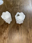 Vintage Fenton Hobnail White Milk Glass 3 Footed Toothpick Holder