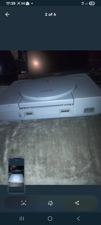 Sony PlayStation 1 PS1 SCPH-5502 Console Set Up 1 Controller + 4 Games Working, photo 4 of 5