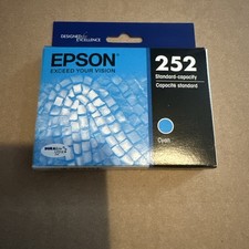 Genuine Epson T252220 Cyan Ink Cartridge Best By 01/2026