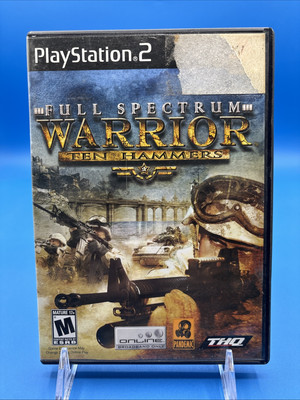 Full Spectrum Warrior: Ten Hammers (Sony PlayStation 2, 2006) Game & Case Tested