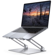 Adjustable Portable Laptop Stand, Ergonomic Aluminum Riser for Desk, Foldable No