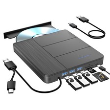 7 in 1 External Blu-ray Drive,Support 100G Disc R/W BD DVD CD Player,Portable...