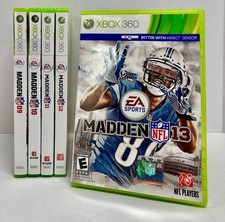 Madden NFL Xbox 360 Lot of 5 Games- 09, 10, 11, 12, 13 Complete & Tested EA NTSC