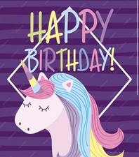 12 Unicorn Candy Bags - Unicorn Party Favor Bags for Girls' Birthday Decora...