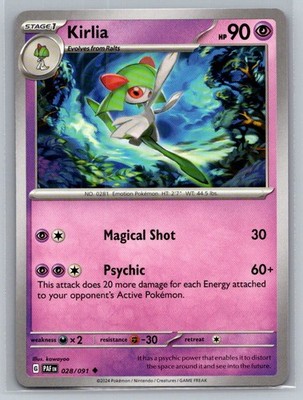 Kirlia #028/091 SV: Paldean Fates Common - Pokemon Cards H25