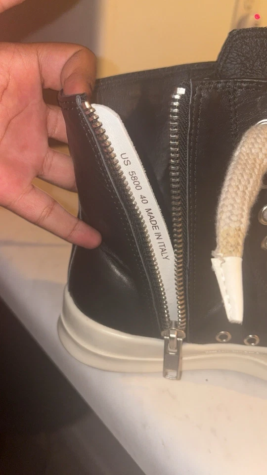 Top alto Rick Owens Jumbo encaje talla 11,5 Foto 3 de 3