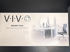 VIVO MOUNT-PC01 Black Under Desk Wall PC Mount Computer Case Holder