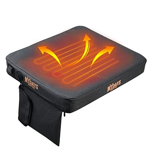 Portable Heated Seat Cushion, Memory Foam Heating Seat Pad for Outdoor - Picture 2 of 7