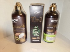 Wow Skin Science Apple Cider Vinegar Shampoo, Coconut Oil Conditioner And Hair