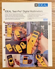 IDEAL Industries Vintage 1997 Test-Pro Digital Multimeters Catalog USA