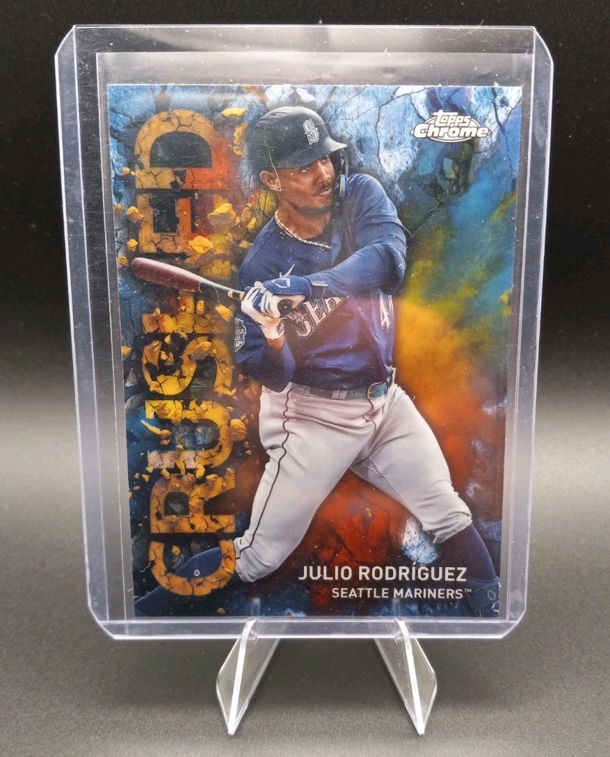 2023 Topps Chrome Update Julio Rodriguez - CRUSHED Insert Case Hit - Mariners
