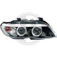 LHD Scheinwerfer Paar Angel Eyes Klar Schwarz FüR BMW X5 E53 03-07 Front