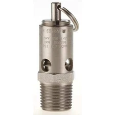 Conrader Srv390-1/2-V-Ss-250 Safety Valve,Soft Seat,1/2In,250 Psi,Ss