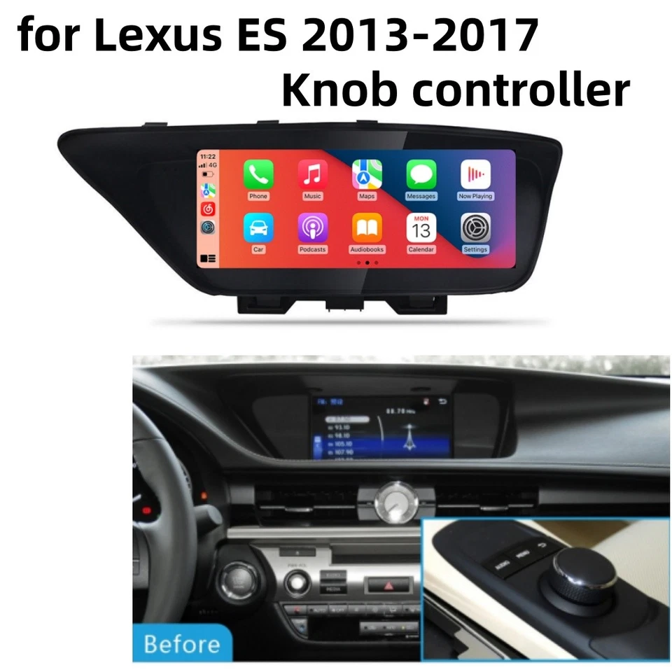 Android Car Stereo Radio For LEXUS ES 2013-2017 LHD Carplay GPS BT Music FM SWC - Image 3 of 4