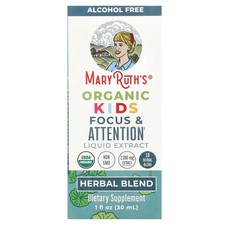 2 X MaryRuth's, Organic Kids Focus  Attention Liquid Extract, Alcohol Free, 1,1