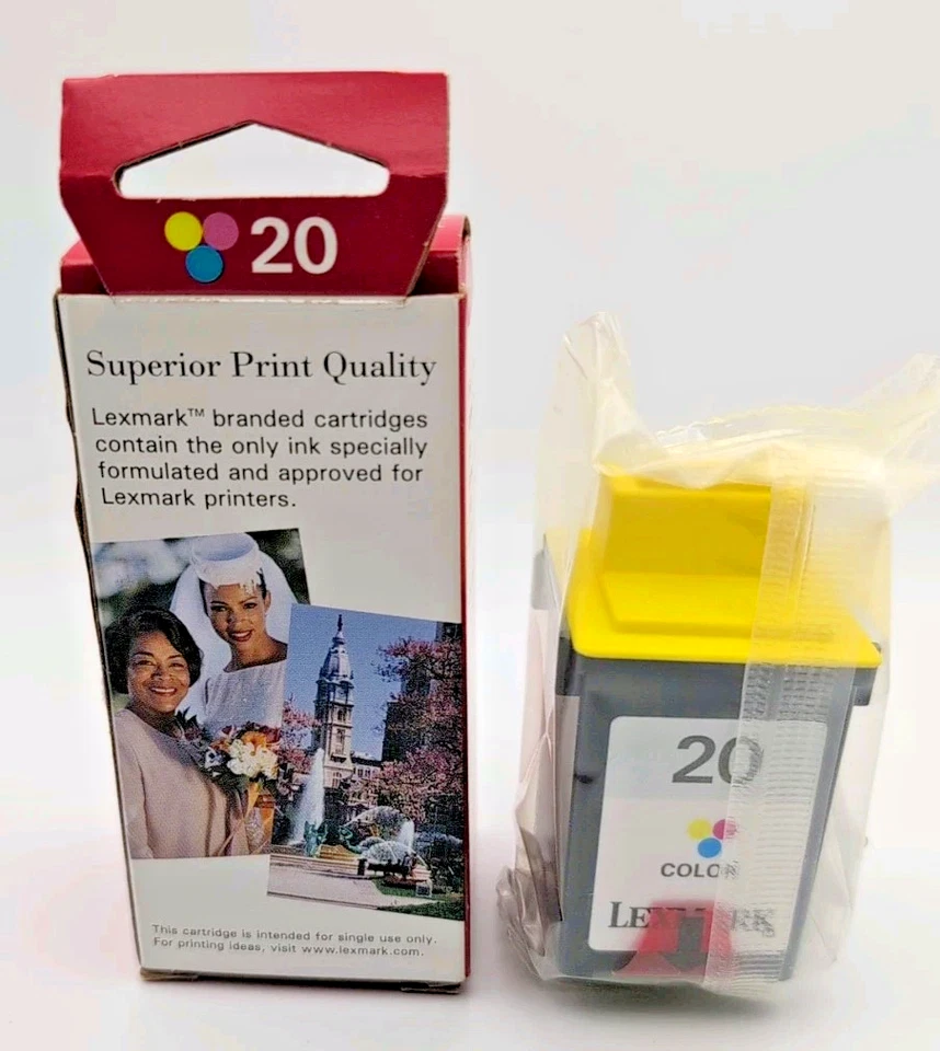 Genuine Lexmark 20 Color Ink Cartridge New & Sealed-Unknown Expiration - Image 3 of 4