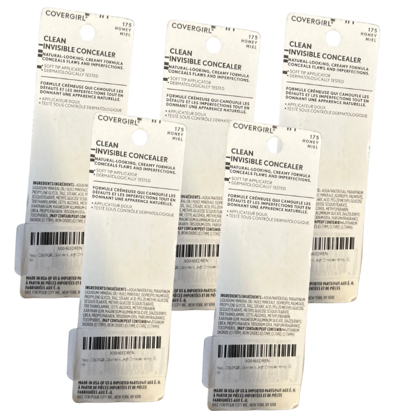 5pk COVERGIRL Clean Invisible Concealer 175 Honey Miel Medium Shade - Image 2 of 2