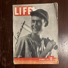 Signed Life Magazine September 1, 1941 Ted Williams Boston Red Sox NO. 1 Batter