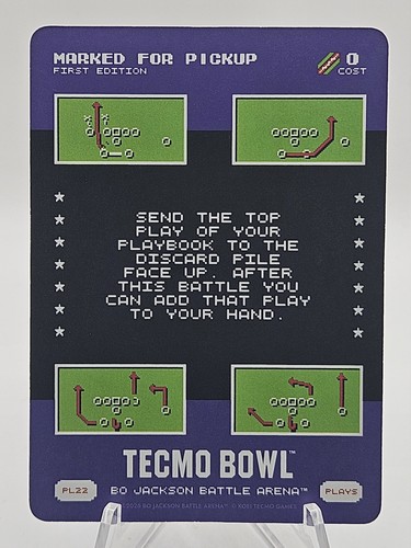 2026 Bo Jackson Battle Arena Tecmo #PL22 Marked For Pickup SP Play