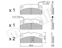 Metelli Bremsbelagsatz, Scheibenbremse 22-1231-0 FüR Aixam Ligier Piaggio