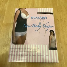 XXXL BLACK KYMARO SHAPEWEAR NUDE NEW BODY SHAPER TOP CROSS BACK SUPPORT
