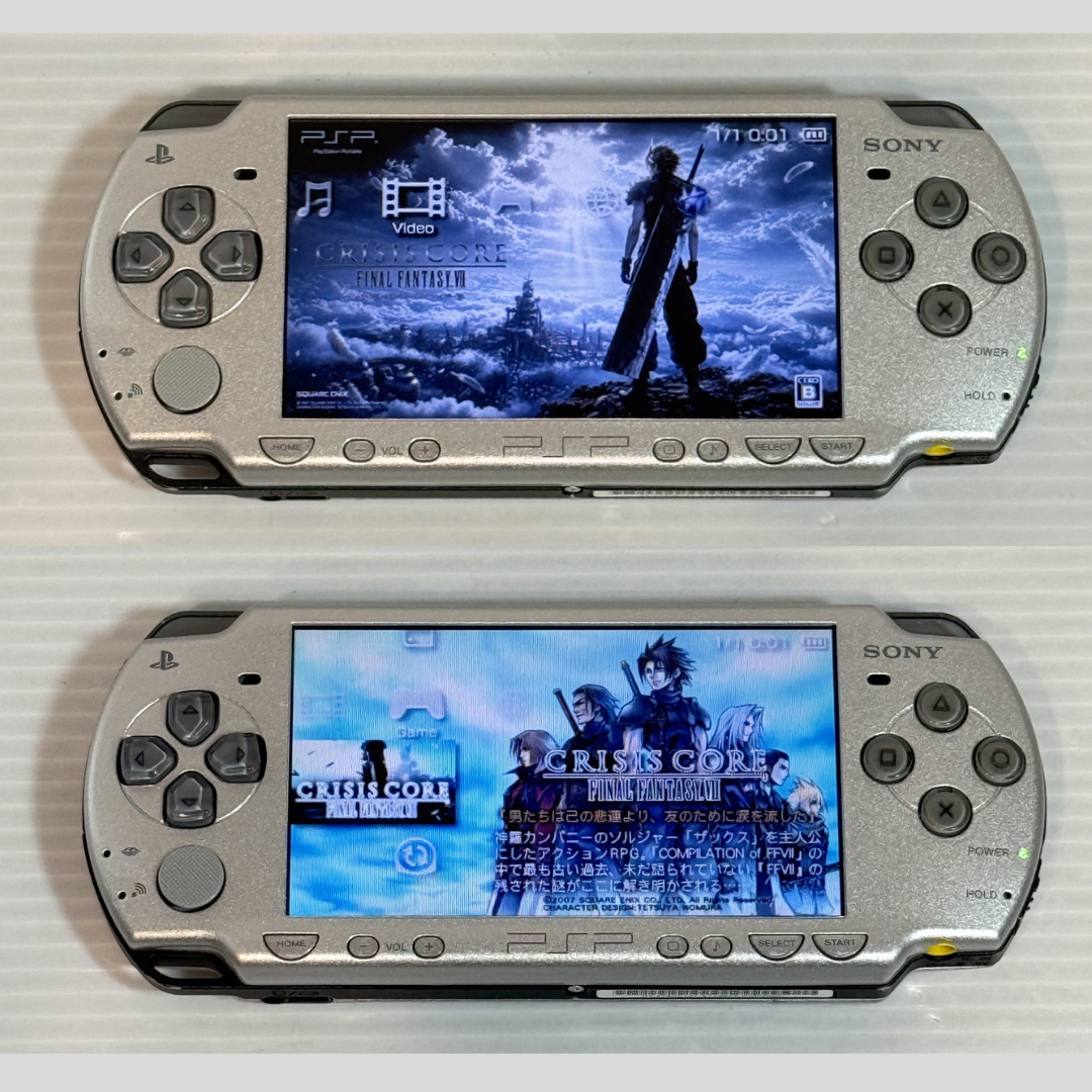 Sony PSP-2000 Crisis Core Final Fantasy FF Ⅶ 7 10th Limited