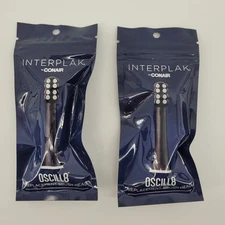 2 Pack Interplak by Conair Oscill8 Replacement Toothebrush Head NT18RPBL