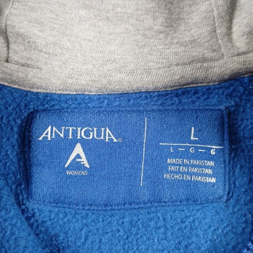 Los Angeles Dodgers Hoodie Large Womens Blue Antigua Brand Full Zip High Neck - Picture 6 of 16