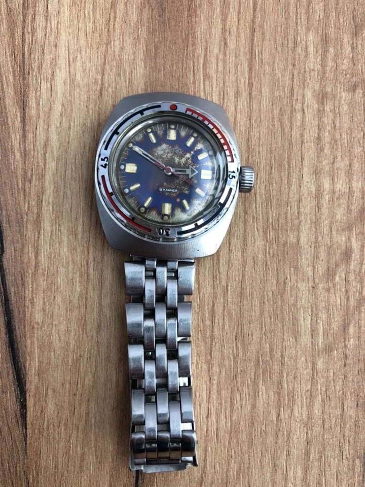 Watch Vostok Amphibian Wostok Wristwatch USSR SSSR SU Soviet Russia Vintage Rare - Image 3 of 4