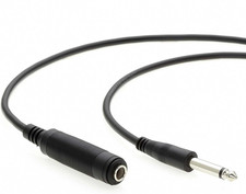 10Ft 1/4" Mono Male to Female Audio Extension Cable - Guitar Cable
