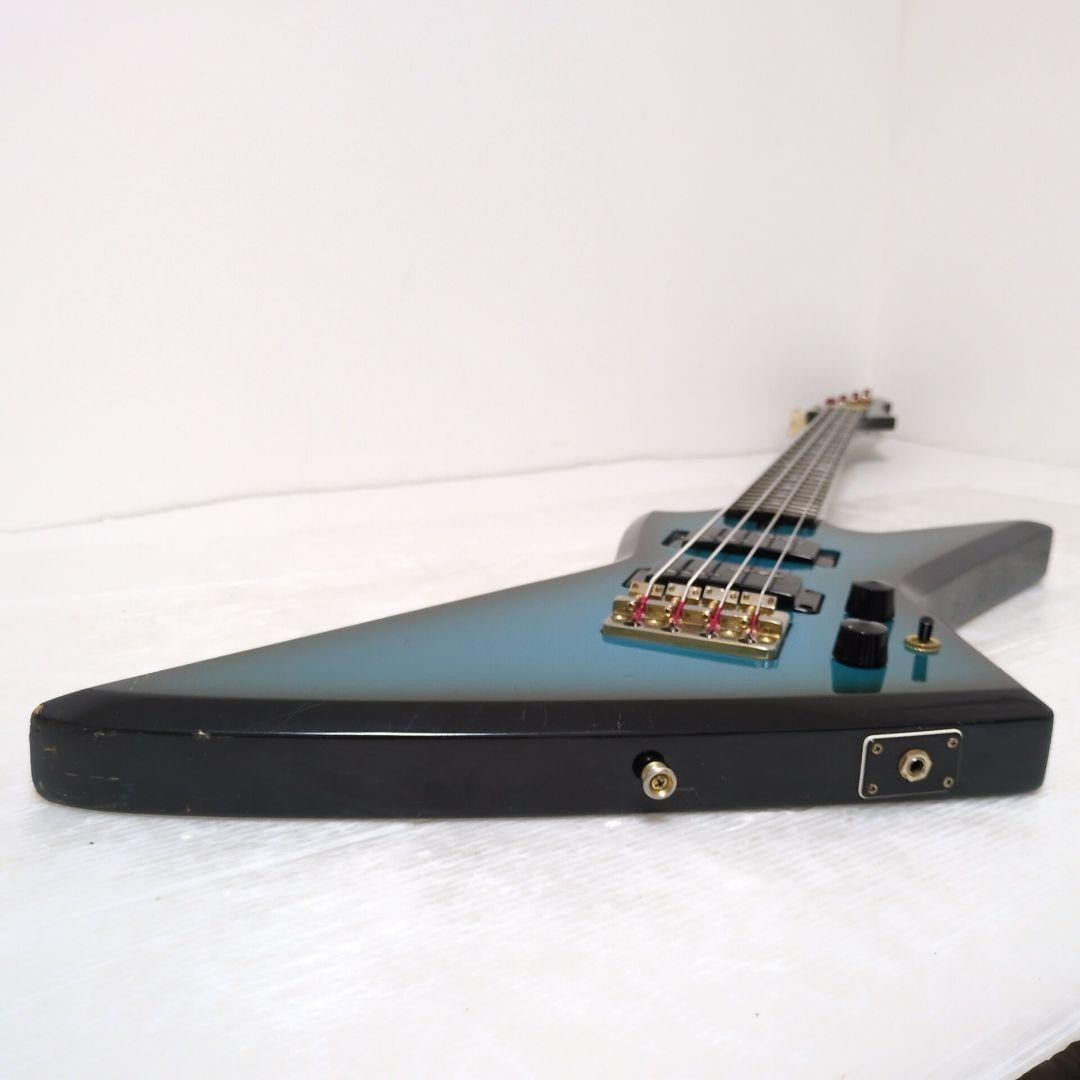 Electric Bass Guitar Aria Pro II ZZB Deluxe Explorer Blue Burst | eBay