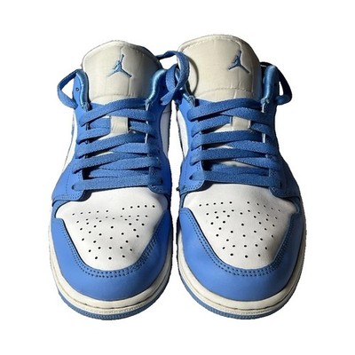Jordan Air Jordan 1 Low women s Blue/White Low Top Lace-Up Colorblock Sneaker