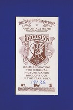 2018 Topps Allen & Ginter Mini Brooklyn Back #227 Aaron Altherr numbered 18/25