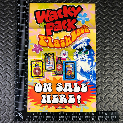 WACKY PACKAGES FB1 2008 FLASHBACK SERIES 1 BOX TOPPER WINDOW POSTER AD PROMO