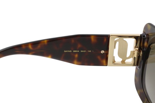 Jimmy Choo Gaya Damen Sonnenbrille One Größe Getönt Tiermuster Goldton UVP 349 - Bild 8 von 8
