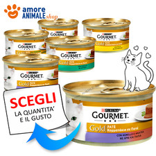 PURINA Cat GOURMET Gold → PATE' e Verdure - 85 gr - GUSTI MISTI - Umido Gatto