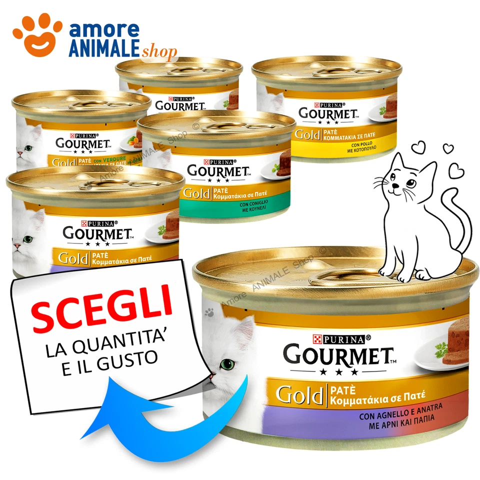 PURINA Chat GOURMET Or → PÂTÉ Et Légumes - 85 Gr - SAVEURS MÊLÉES - Humide Chat - Photo 1/1