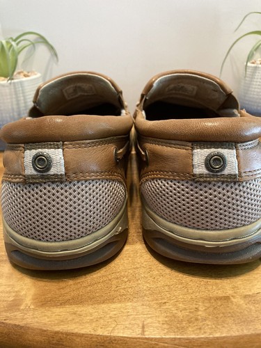 MARGARITAVILLE Slip On Loafers Boat Shoes Brown Mens Size 9 Unisex Florida Map - Picture 3 of 12