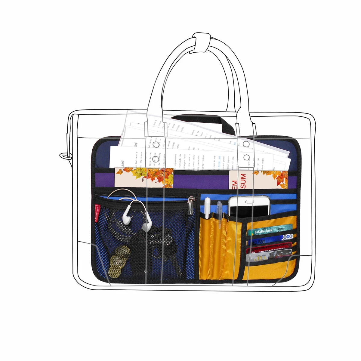 laptop bag organizer insert