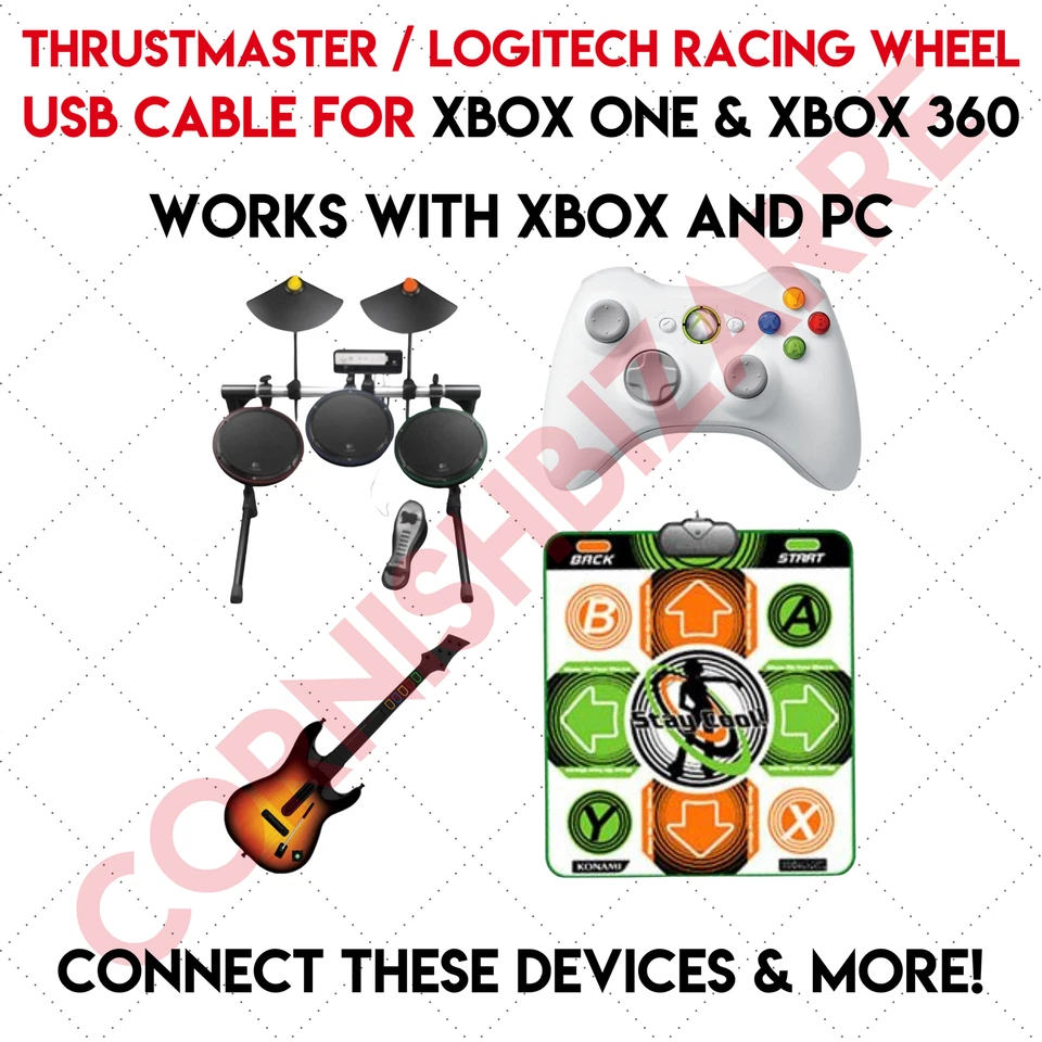 THRUSTMASTER / LOGITECH RACING WHEEL BREAKAWAY USB CABLE - XBOX ONE & XBOX 360 - Image 3 of 4